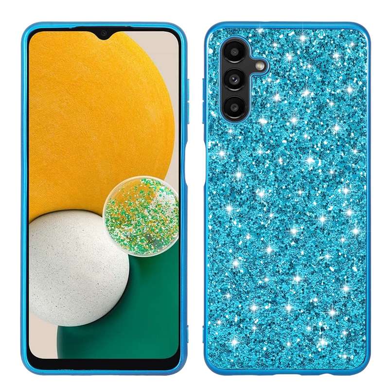 For Samsung Galaxy A54 5G Glitter Powder Shockproof TPU Phone Case(Black)