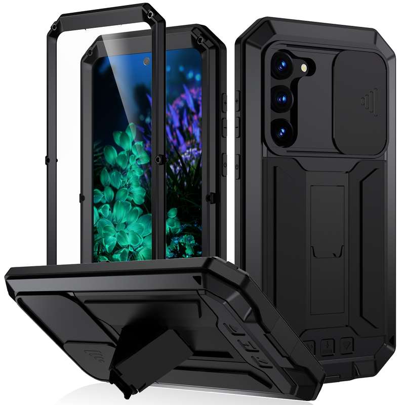 For Samsung Galaxy S23+ 5G R-JUST Sliding Camera Design Life Waterproof Dustproof Shockproof Phone C