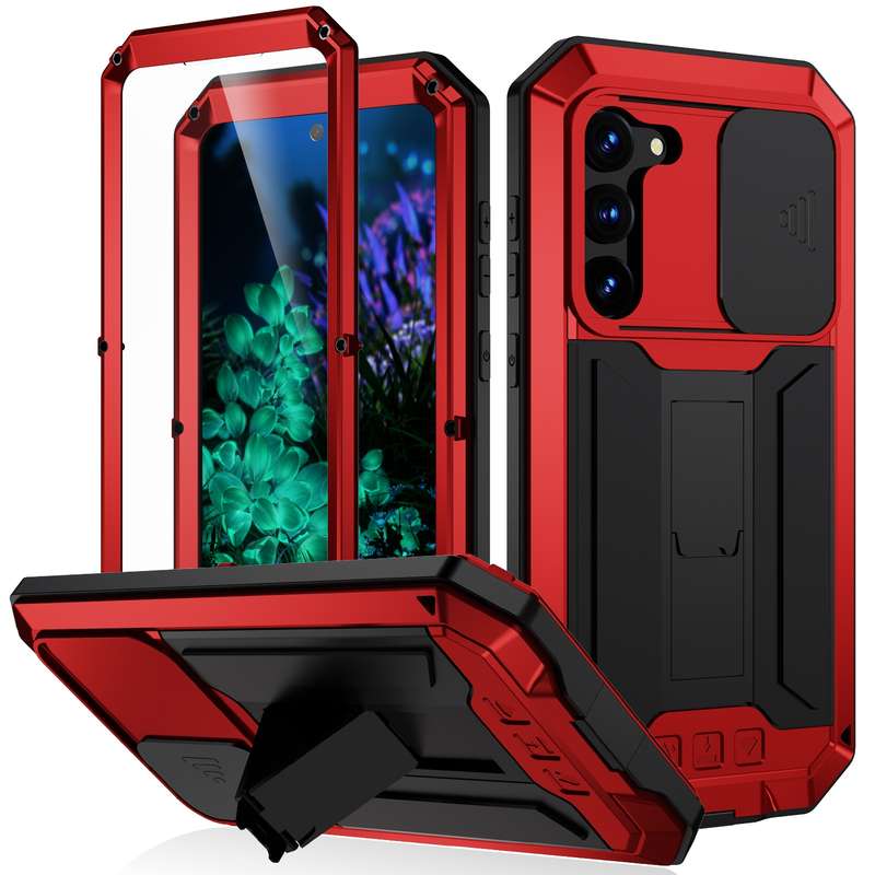For Samsung Galaxy S23+ 5G R-JUST Sliding Camera Design Life Waterproof Dustproof Shockproof Phone C
