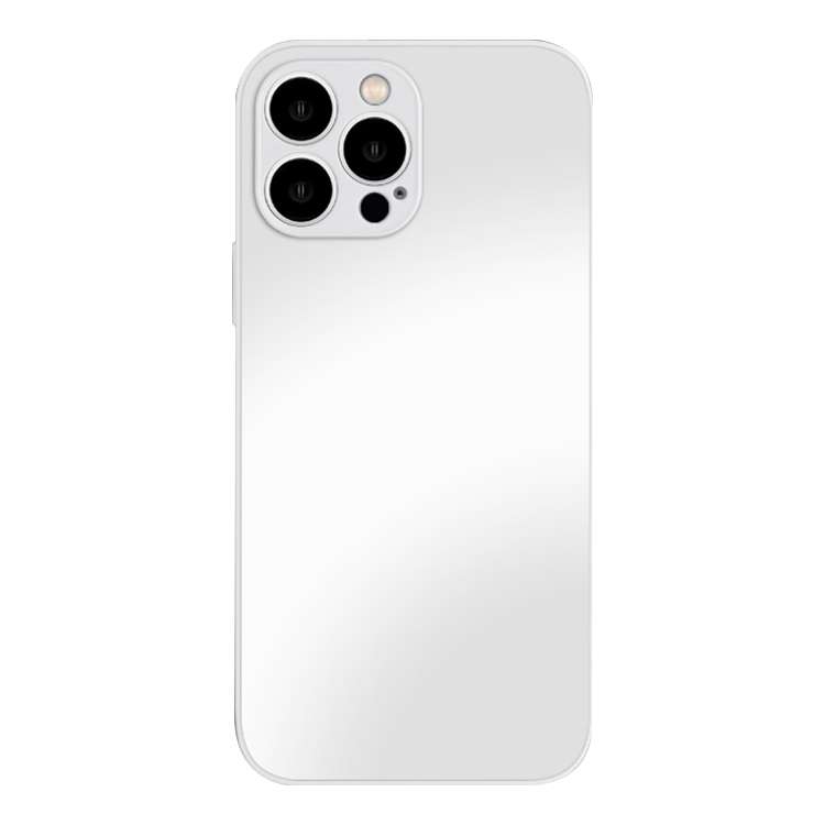 For iPhone 14 AG Frosted Tempered Glass Phone Case(White)