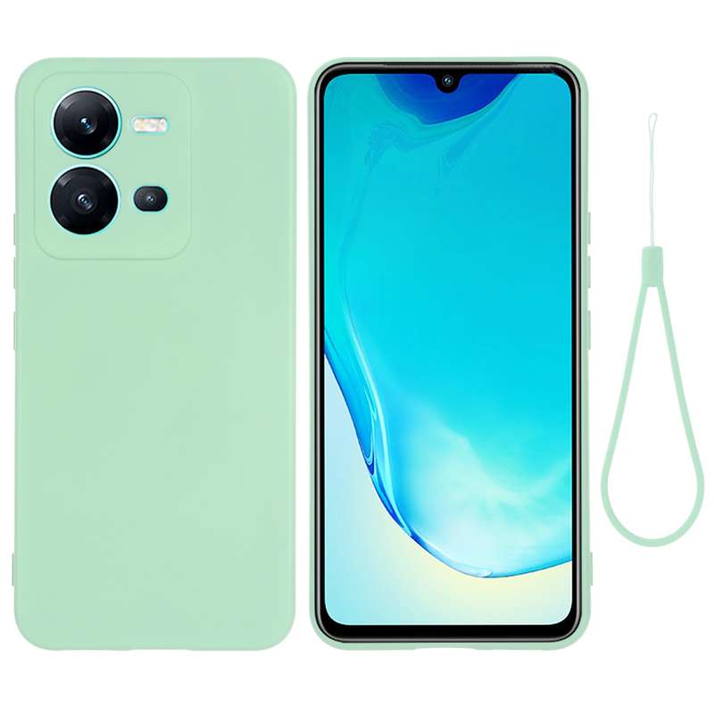 For vivo V25 5G / V25E 5G / X80 Lite Pure Color Liquid Silicone Shockproof Full Coverage Phone Case(