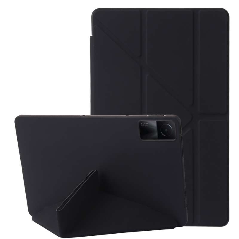 For Xiaomi Redmi Pad 10.6 Deformation Silicone Leather Tablet Case(Deep Green)