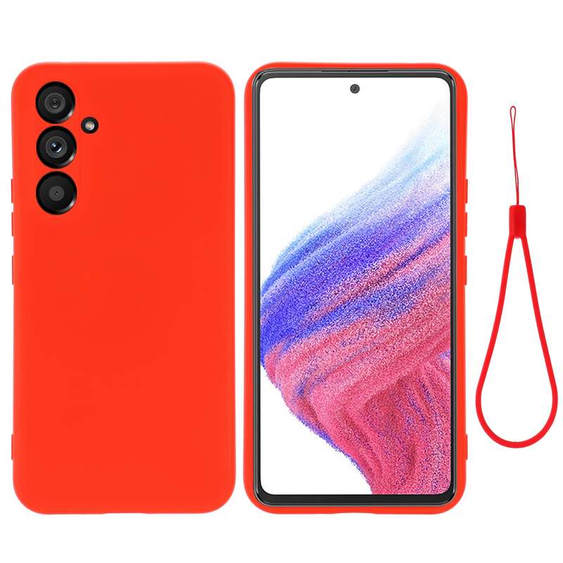 For Samsung Galaxy A54 5G Color Liquid Silicone Phone Case(Green)