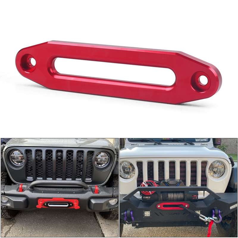 ATV/UTV 8000-15000LBs 10 inch Aluminum Synthetic Winch(Red)