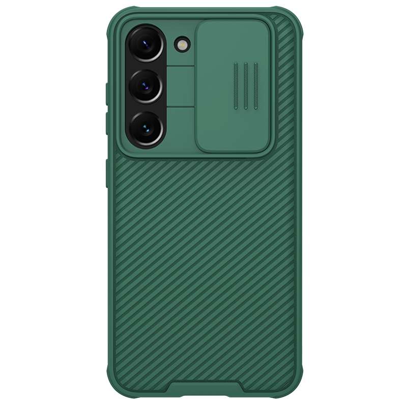 For Samsung Galaxy S23+ 5G NILLKIN Black Mirror Pro Series Camshield Phone Case(Blue)
