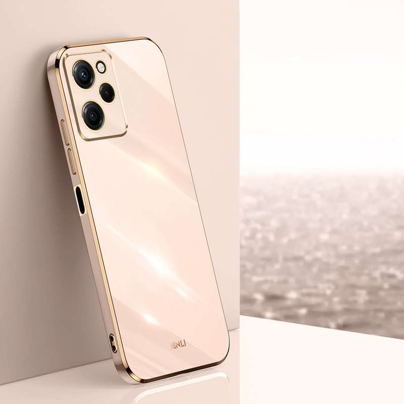 For Xiaomi Redmi Note 12 Pro Speed XINLI Straight Edge 6D Electroplate TPU Phone Case(White)
