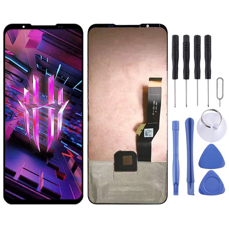 AMOLED LCD Screen For ZTE Nubia Red Magic 7S with Digitizer Full Assembly(Black)