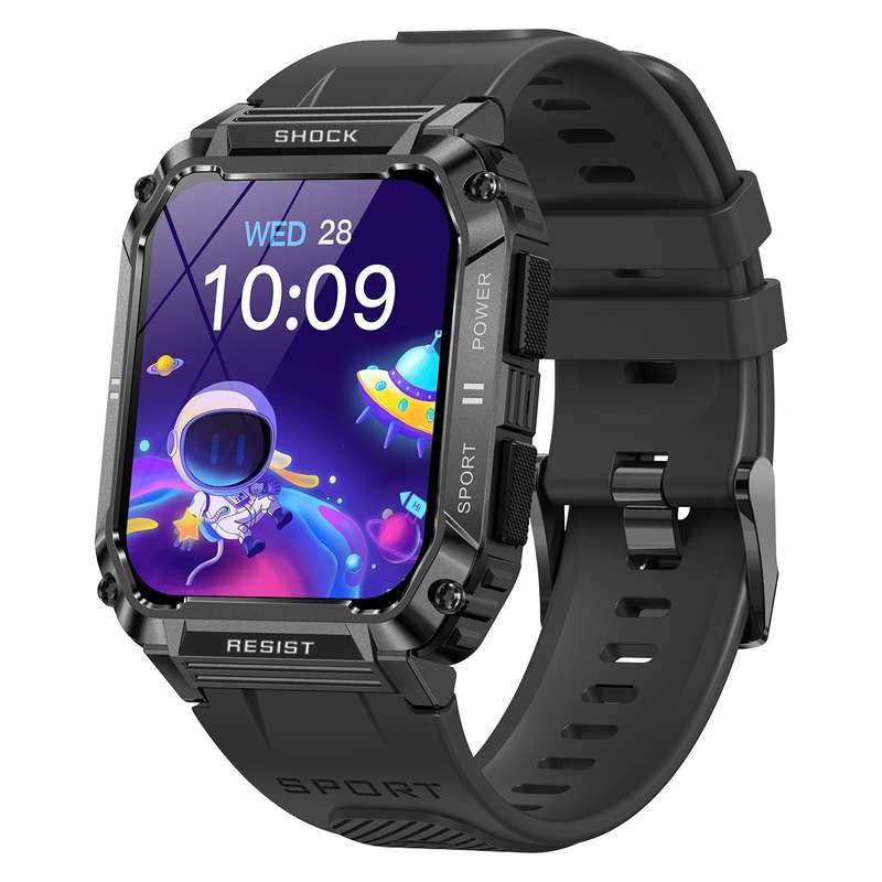 T3 1.95 inch Rugged Smart Sports Wristband Support Heart Rate Monitoring / Blood Pressure Monitoring