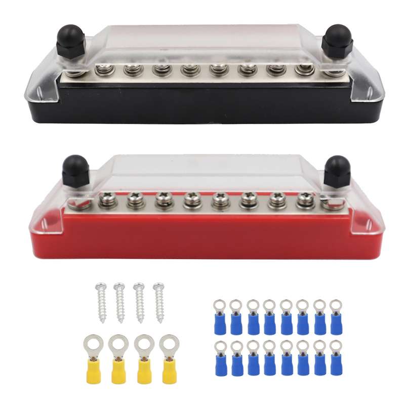 CP-0972 1 Pair 10-way A Style Power Distribution Block Terminal Studs with Terminals