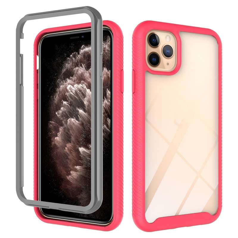 For iPhone 11 Pro Max Starry Sky Solid Color Series Shockproof PC + TPU Protective Case(Black)