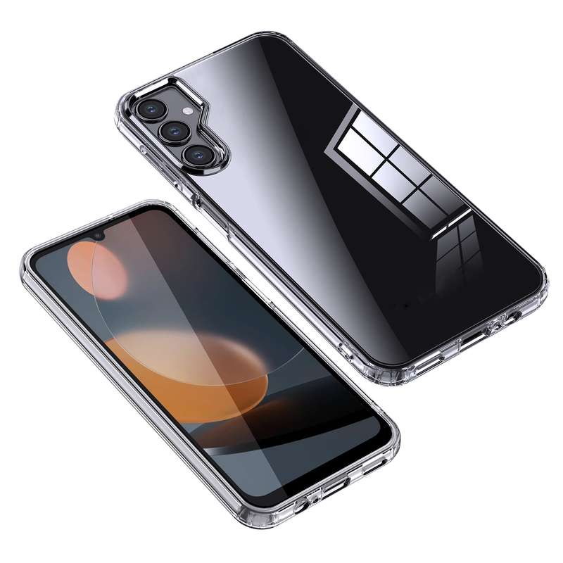 For Samsung Galaxy A24 4G Armor Clear TPU Hard PC Phone Case(Matte Black)
