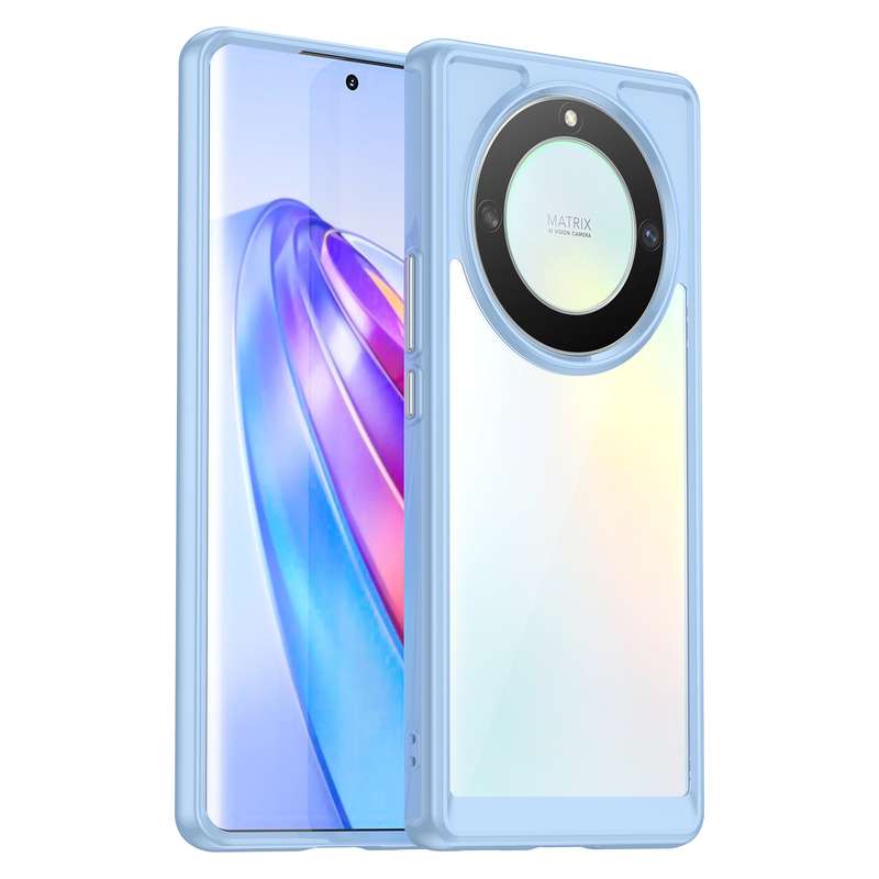 For Honor X9A Colorful Series Acrylic + TPU Phone Case(Transparent)
