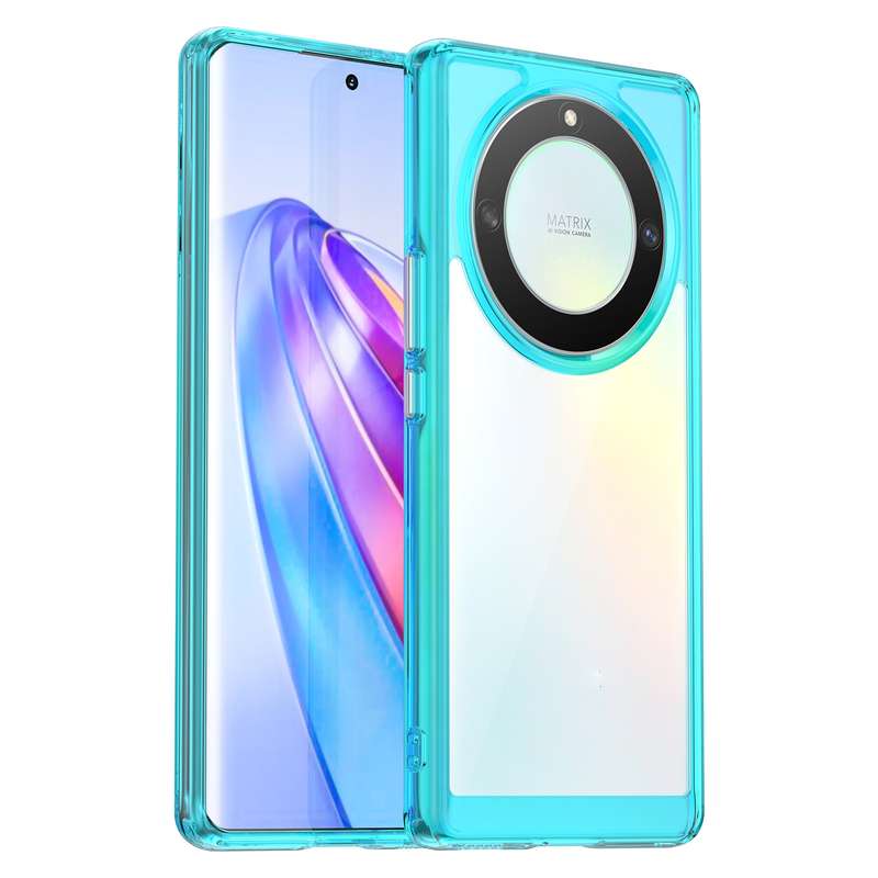 For Honor X9A Colorful Series Acrylic + TPU Phone Case(Transparent)