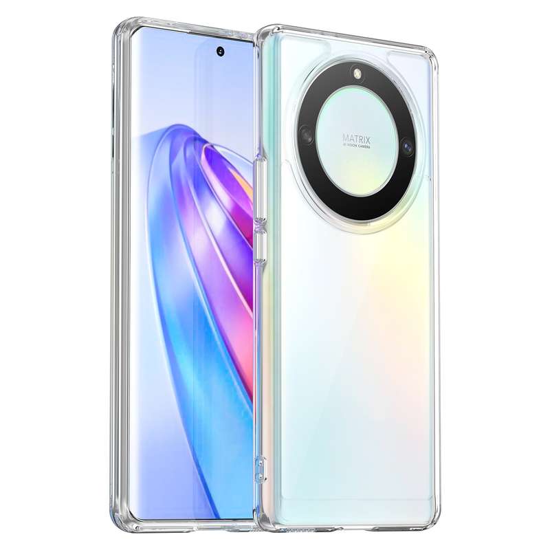For Honor X9A Colorful Series Acrylic + TPU Phone Case(Transparent)