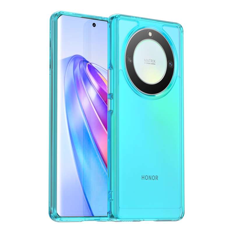 For Honor X9a Candy Series TPU Phone Case(Transparent Grey)