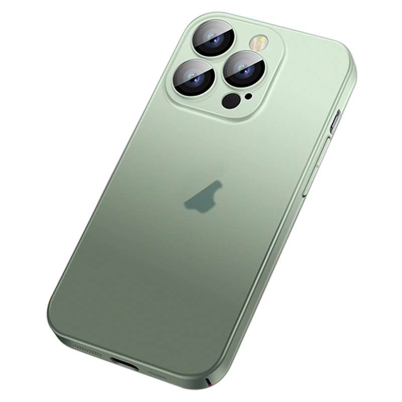 For iPhone 14 Pro Max Skin Feel Frosted Gradient Phone Case(Blue)