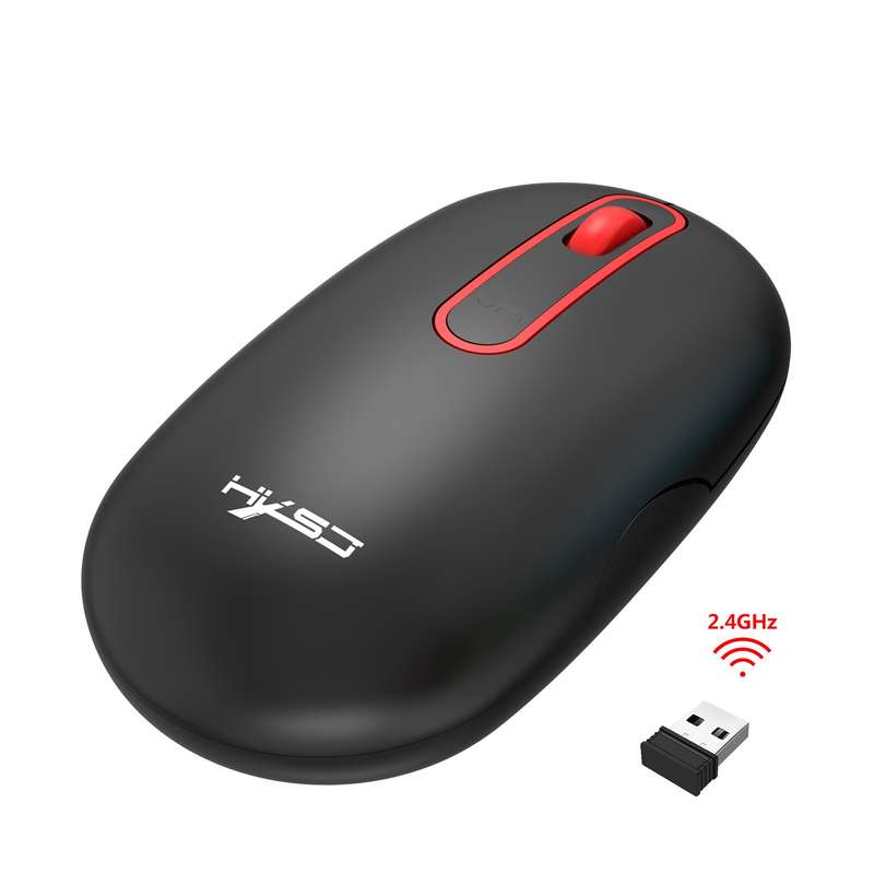 HXSJ T15 2.4GHz 4 Keys Wireless Mute Mouse(White)