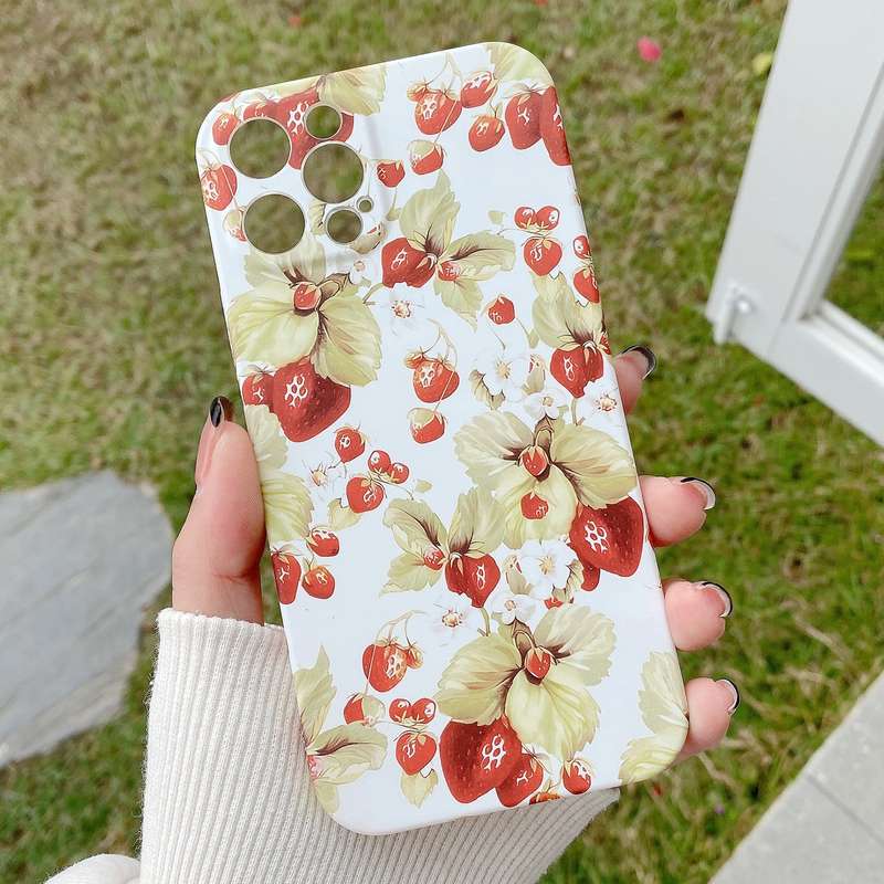 For iPhone 11 Water Sticker Flower Pattern PC Phone Case(Colorful Flowers)