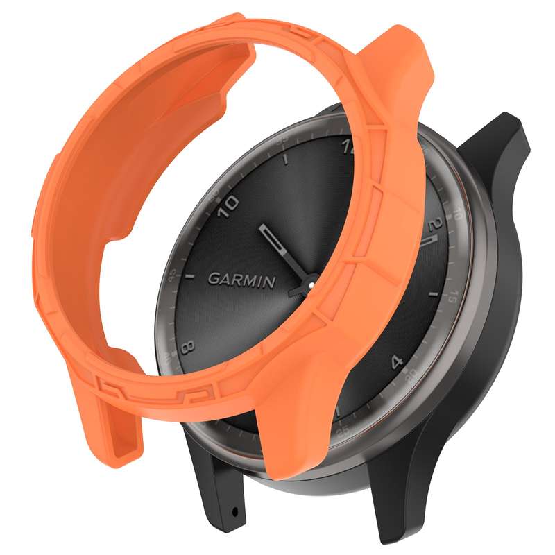 For Garmin Vivomove Trend Armor Hollow Watch Protective Case(Jungle Green)