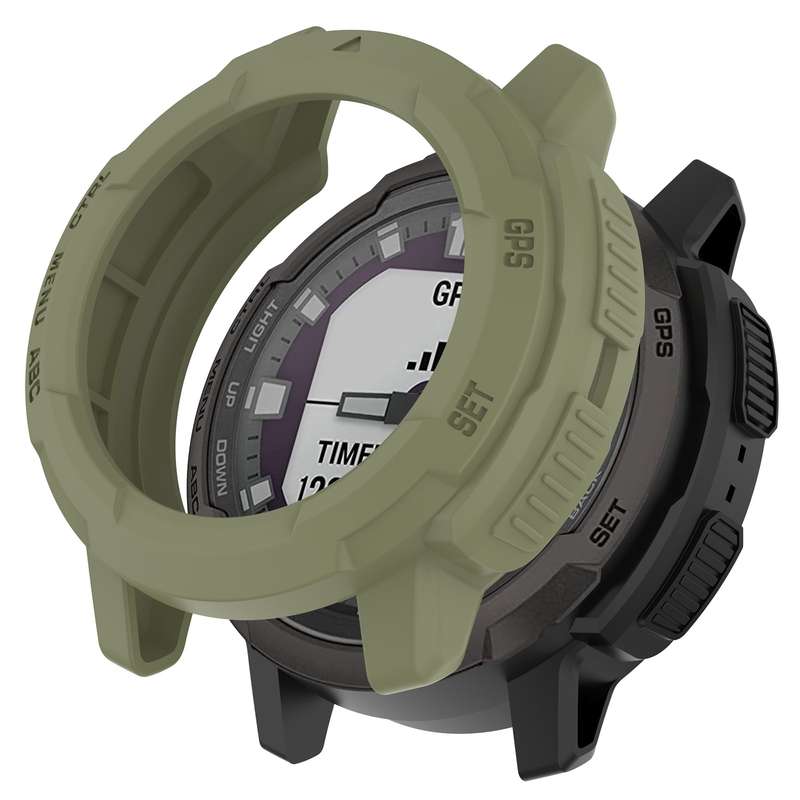 For Garmin Instinct Crossover Armor Hollow Watch Protective Case(Orange)
