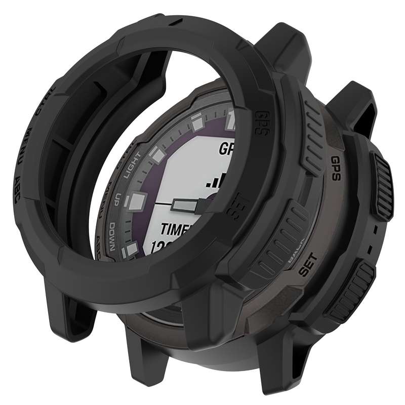For Garmin Instinct Crossover Armor Hollow Watch Protective Case(Orange)