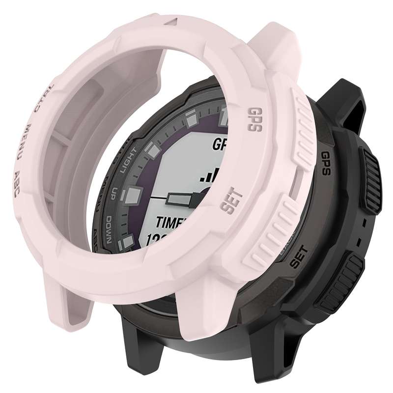 For Garmin Instinct Crossover Armor Hollow Watch Protective Case(Orange)