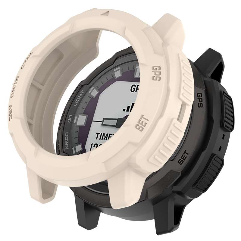 For Garmin Instinct Crossover Armor Hollow Watch Protective Case(Orange)