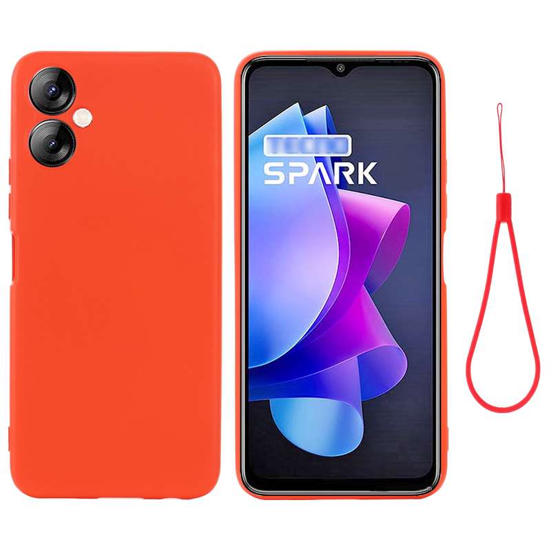 For Tecno Spark 9T / 9 Pro Pure Color Liquid Silicone Shockproof Phone Case(Green)