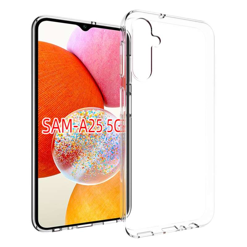 For Samsung Galaxy A25 5G Waterproof Texture TPU Phone Case(Transparent)