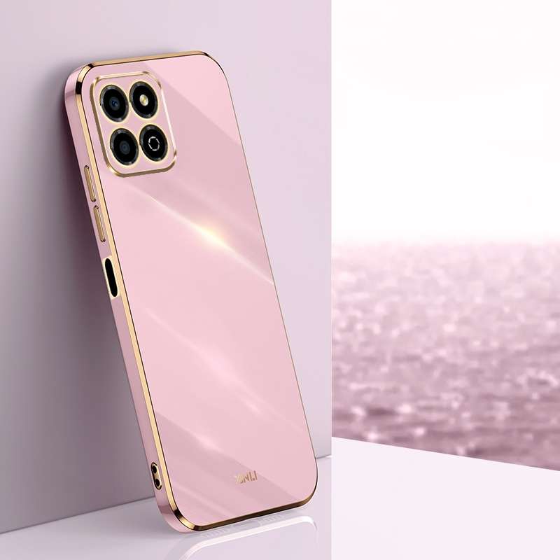 For Honor X8a 2023 XINLI Straight Edge 6D Electroplate TPU Phone Case(Celestial Blue)