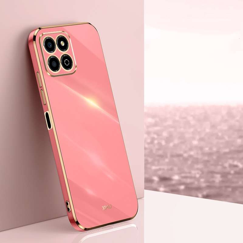 For Honor X8a 2023 XINLI Straight Edge 6D Electroplate TPU Phone Case(Celestial Blue)