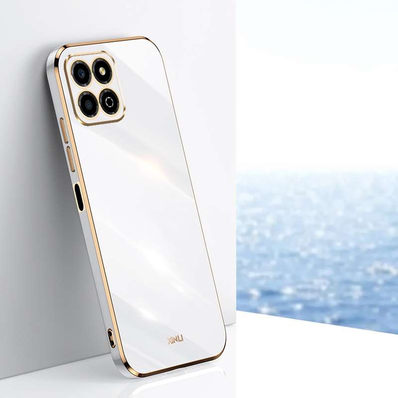 For Honor X8a 2023 XINLI Straight Edge 6D Electroplate TPU Phone Case(Celestial Blue)