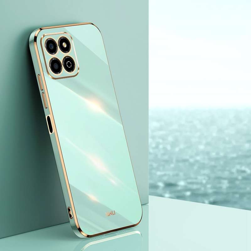For Honor X8a 2023 XINLI Straight Edge 6D Electroplate TPU Phone Case(Celestial Blue)
