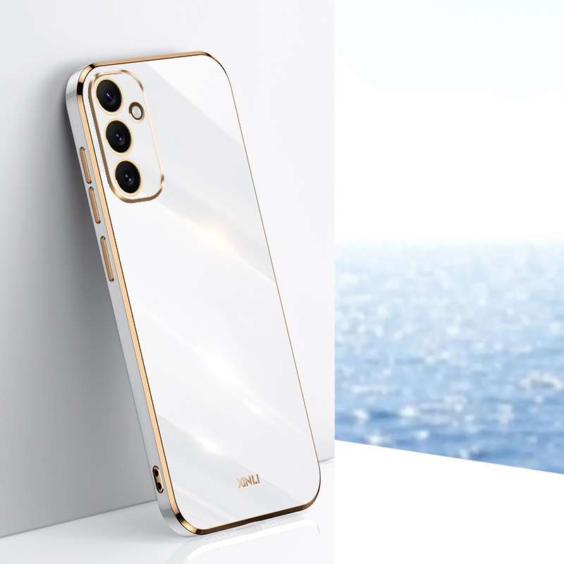 For Samsung Galaxy A34 5G XINLI Straight Edge 6D Electroplate TPU Phone Case(Hawthorn Red)