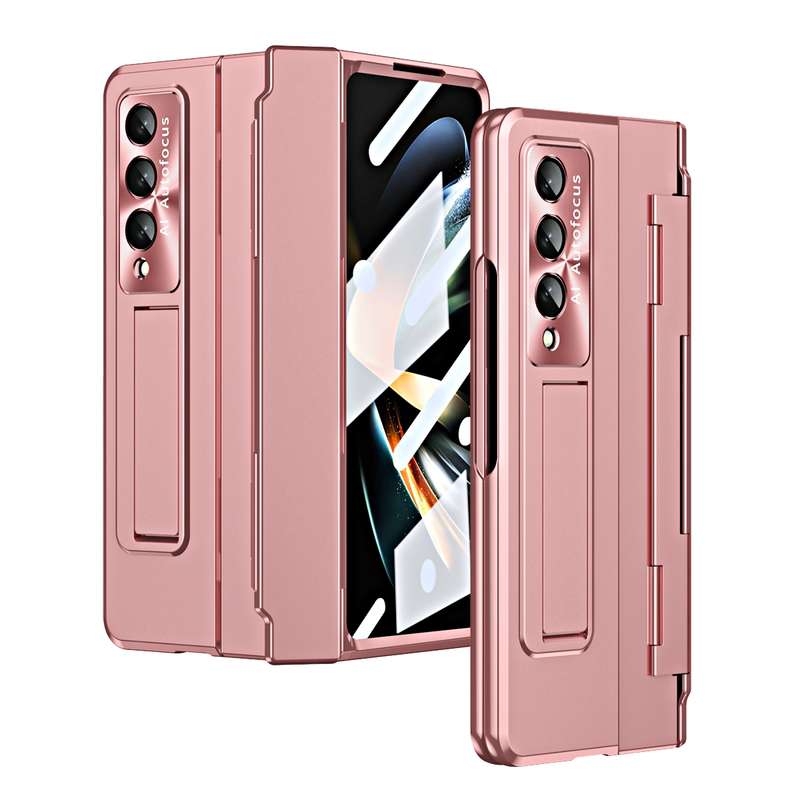 For Samsung Galaxy Z Fold3 5G Integrated Folding Phone Case with Hinge(Black)