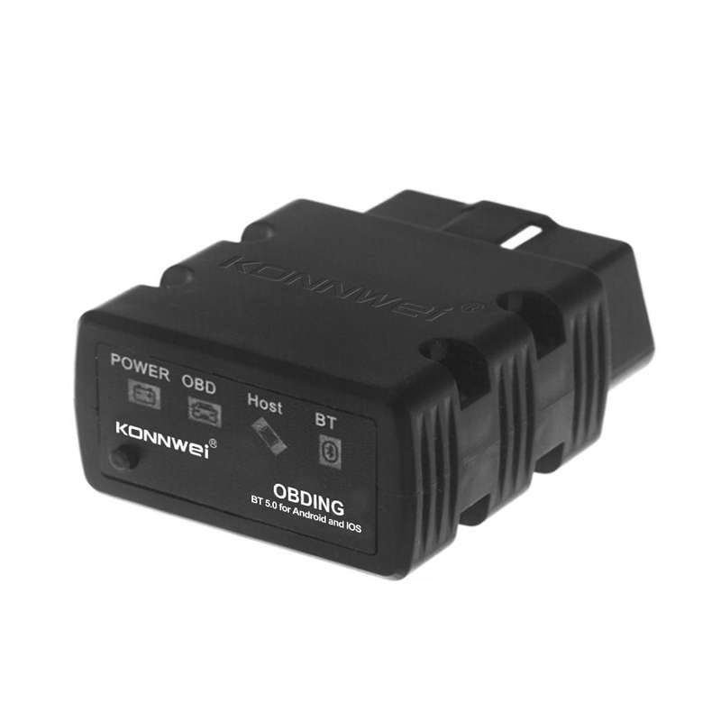 KONNWEI KW902 Bluetooth 5.0 OBD2 Car Fault Diagnostic Scan Tools Support IOS / Android(Black)