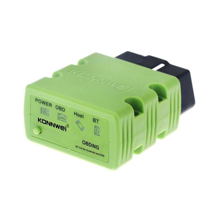 KONNWEI KW902 Bluetooth 5.0 OBD2 Car Fault Diagnostic Scan Tools Support IOS / Android(Green)