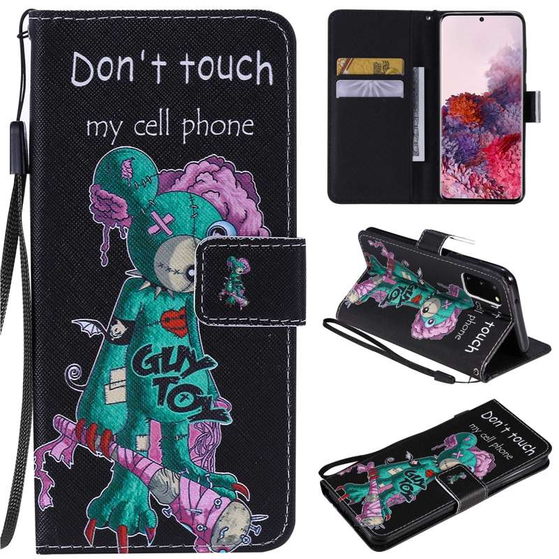 For Galaxy S20 Painting Horizontal Flip Leather Case with Holder & Card Slot & Lanyard(Castle)