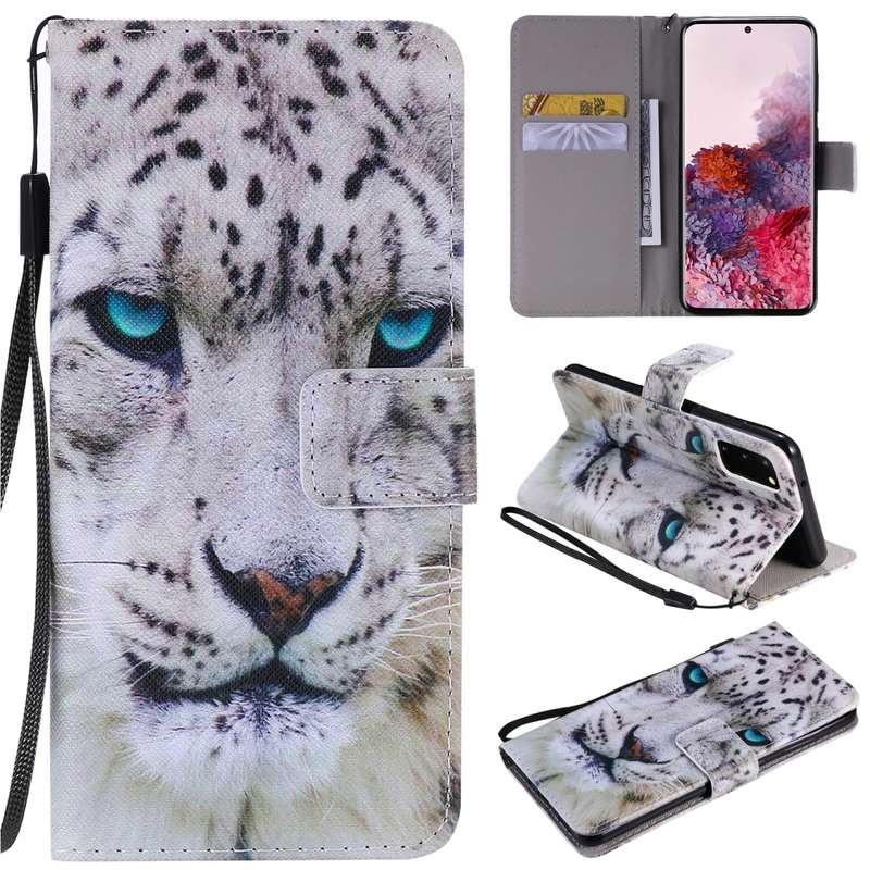 For Galaxy S20 Painting Horizontal Flip Leather Case with Holder & Card Slot & Lanyard(Castle)