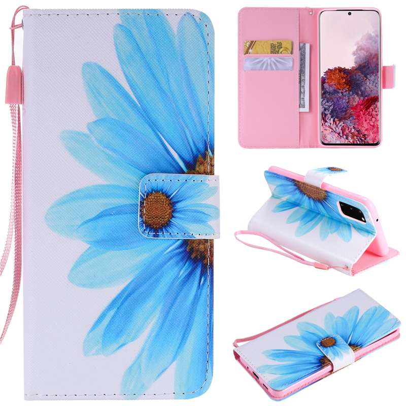 For Galaxy S20 Painting Horizontal Flip Leather Case with Holder & Card Slot & Lanyard(Castle)