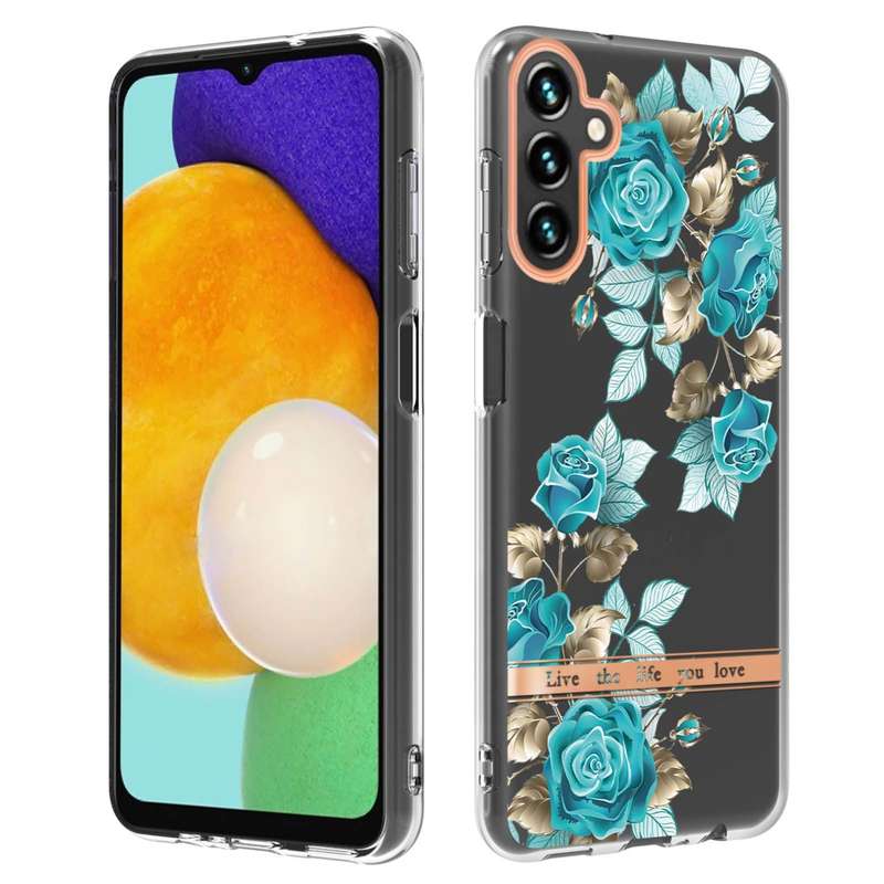 For Samsung Galaxy A54 5G Flowers and Plants Series IMD TPU Phone Case(Orchid Peony)
