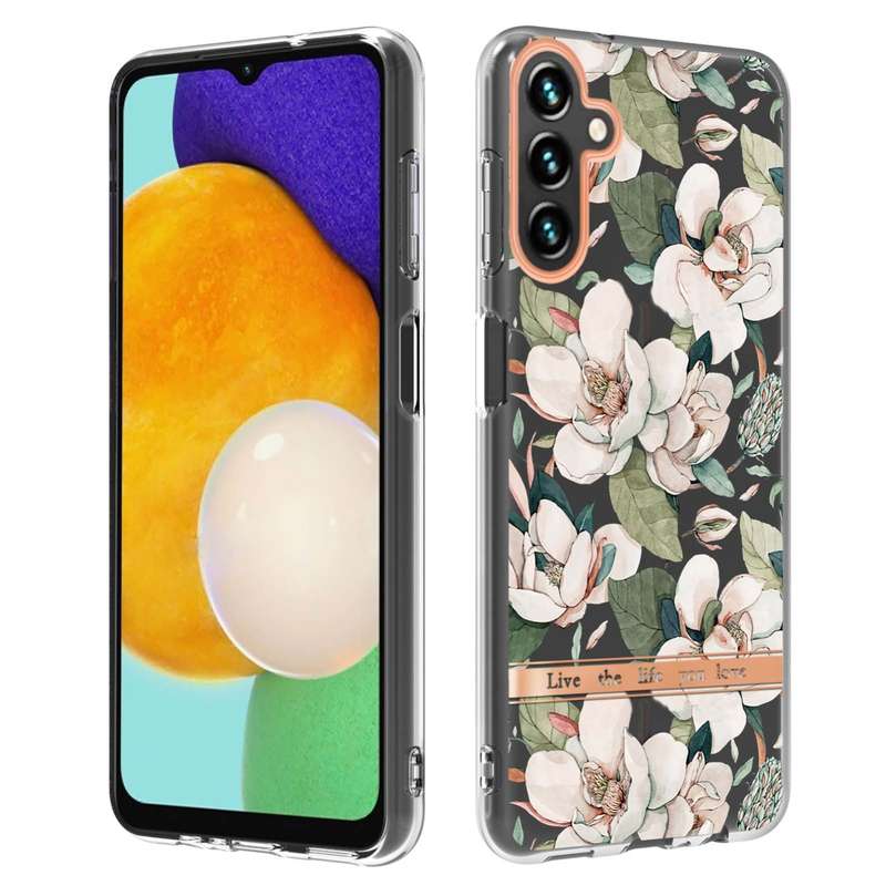 For Samsung Galaxy A54 5G Flowers and Plants Series IMD TPU Phone Case(Orchid Peony)