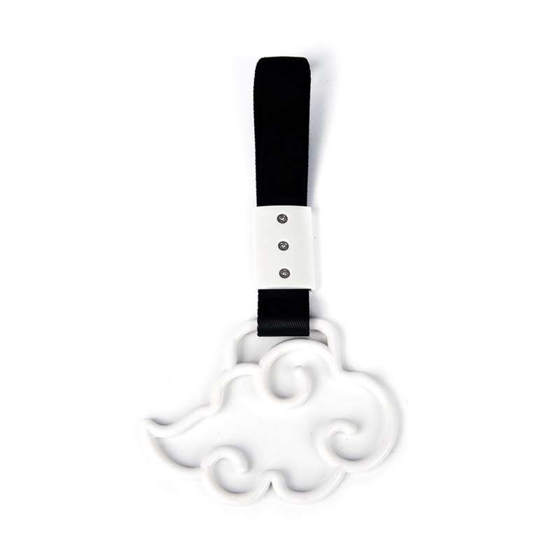 Car Rear Bumper Warning Hanging Ring Car Hand Pull Ring(White)