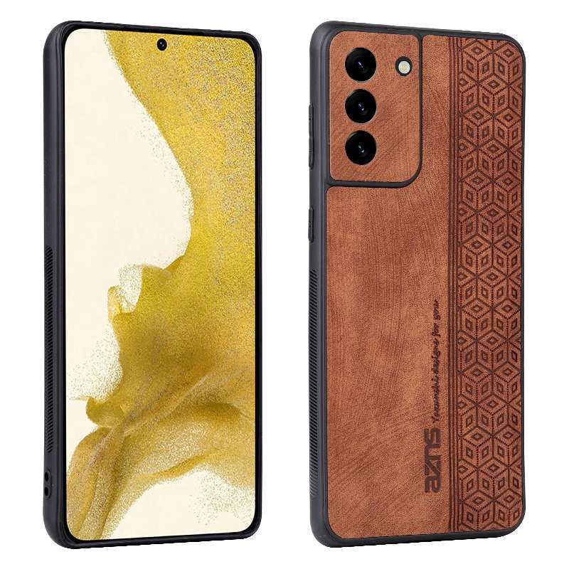 For Samsung Galaxy S21 5G AZNS 3D Embossed Skin Feel Phone Case(Black)