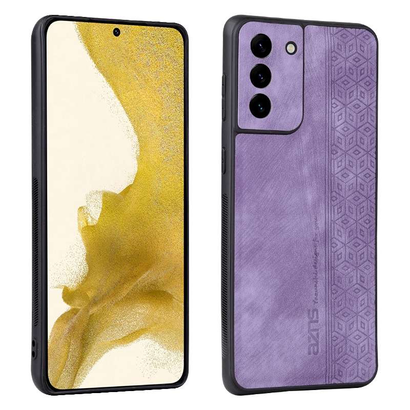 For Samsung Galaxy S21 5G AZNS 3D Embossed Skin Feel Phone Case(Black)
