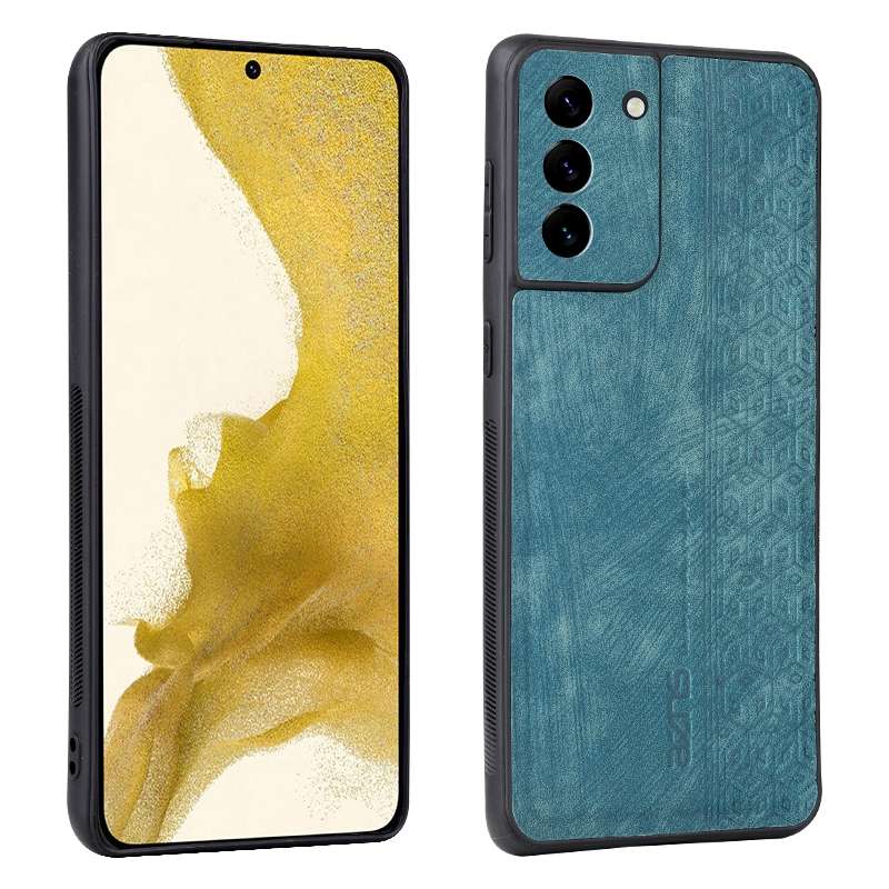 For Samsung Galaxy S21 5G AZNS 3D Embossed Skin Feel Phone Case(Black)