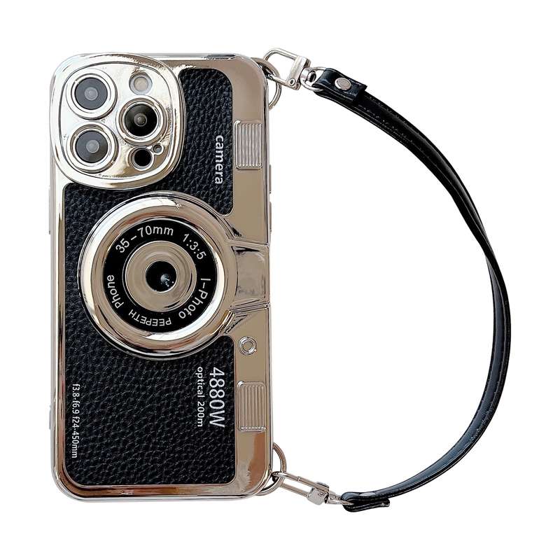 For iPhone 13 Camera Style Phone Case(White)