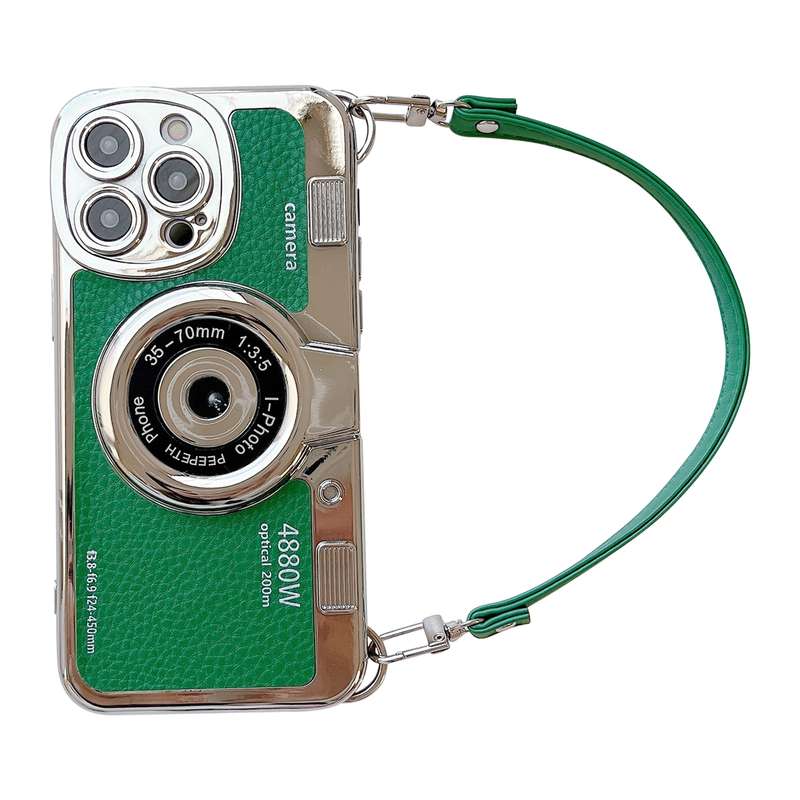 For iPhone 12 Pro Max Camera Style Phone Case(Purple)