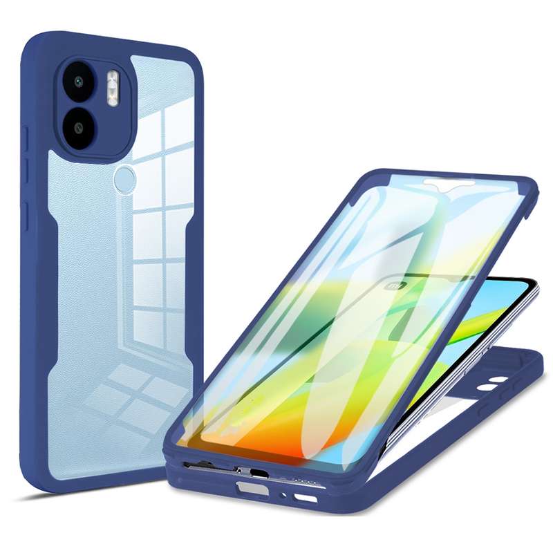 For Xiaomi Redmi A1 Acrylic + TPU 360 Degrees Full Coverage Phone Case(Purple)