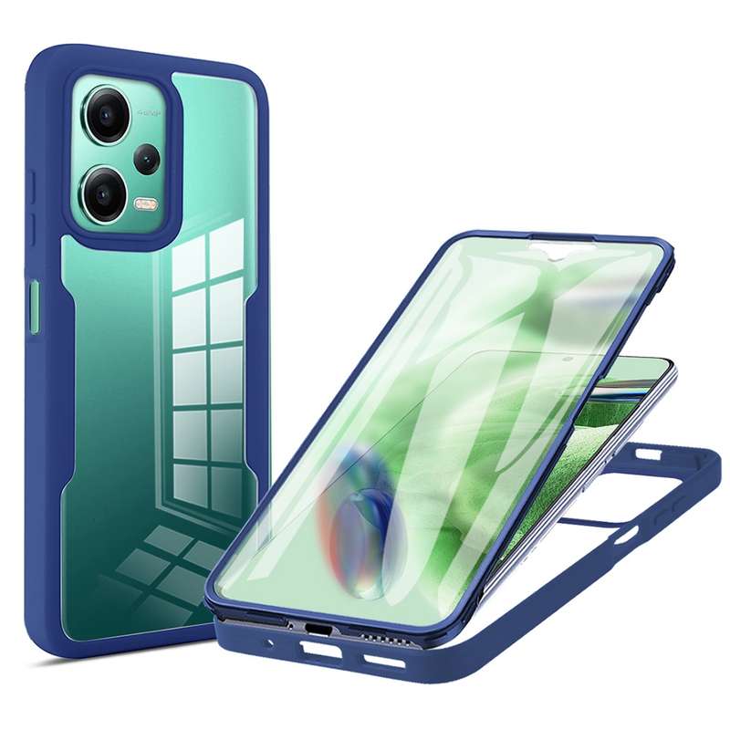 For Xiaomi Redmi Note 12 5G / Poco X5 Acrylic + TPU 360 Degrees Full Coverage Phone Case(Purple)